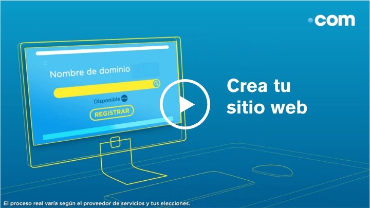 Sitio web con un dominio .com